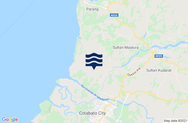 Mappa delle Getijden in Simuay, Philippines