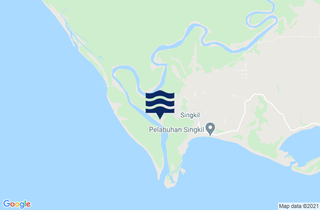 Mappa delle Getijden in Singkil, Indonesia