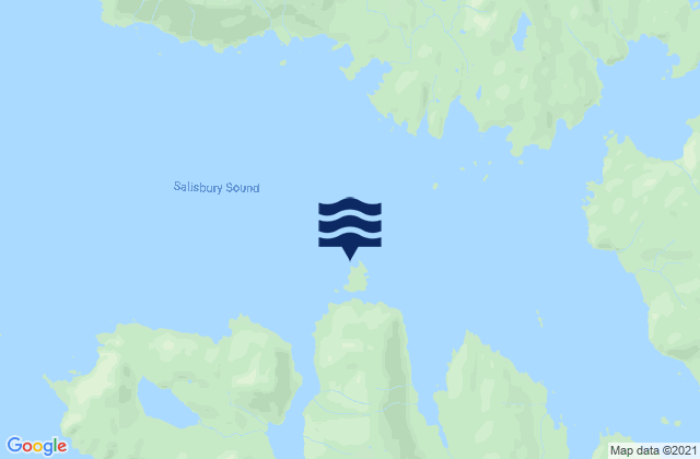 Mappa delle Getijden in Sinitsin Island, United States