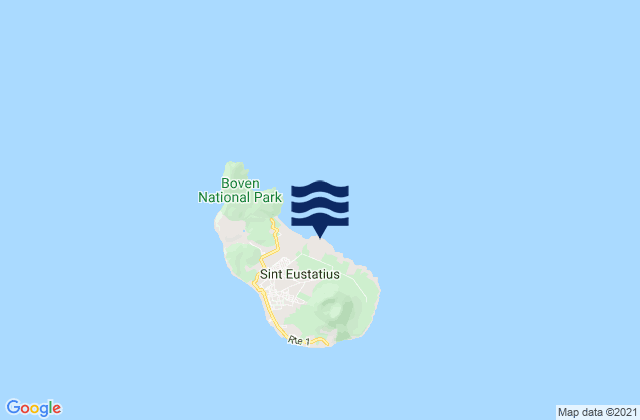 Mappa delle Getijden in Sint Eustatius, Bonaire, Saint Eustatius and Saba 