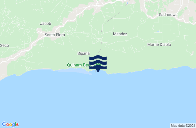 Mappa delle Getijden in Siparia, Trinidad and Tobago