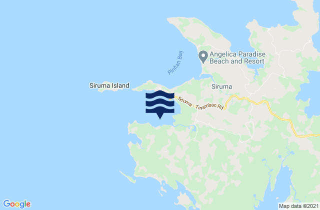 Mappa delle Getijden in Siruma, Philippines