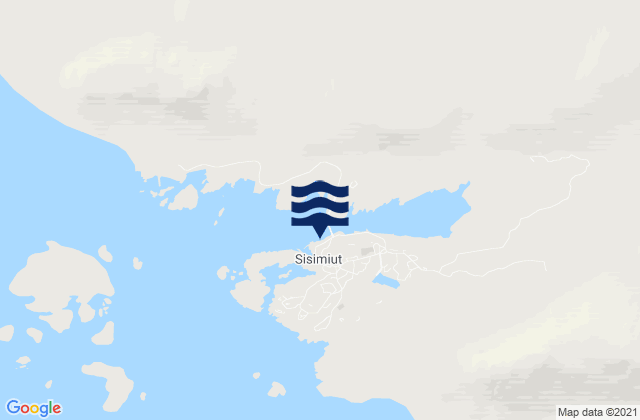 Mappa delle Getijden in Sisimiut, Greenland