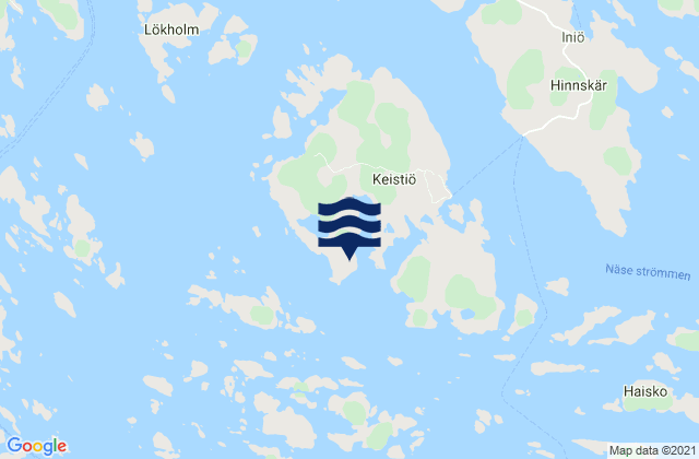 Mappa delle Getijden in Skagen, Finland
