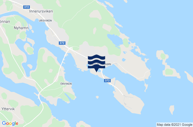 Mappa delle Getijden in Skelleftehamn, Sweden
