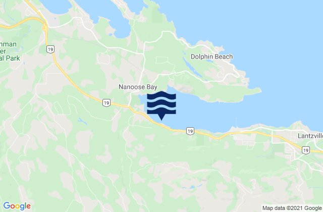 Mappa delle Getijden in Skerry Bay, Canada
