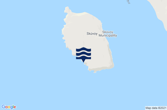 Mappa delle Getijden in Skúvoy, Faroe Islands