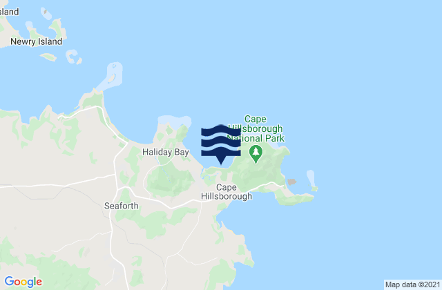 Mappa delle Getijden in Smalleys Beach, Australia
