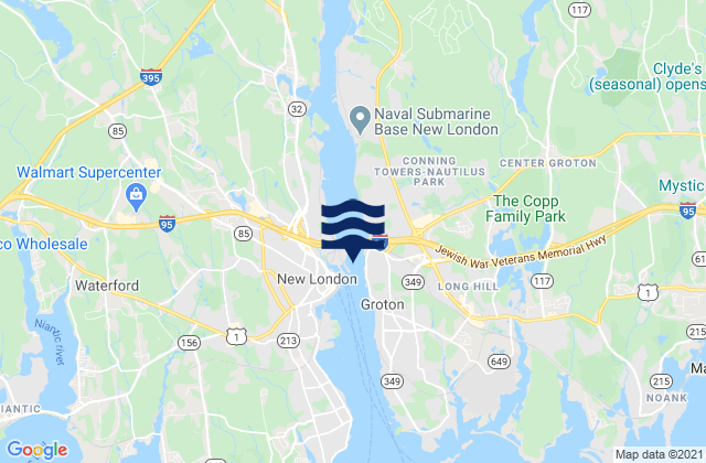 Mappa delle Getijden in Smith Cove, United States