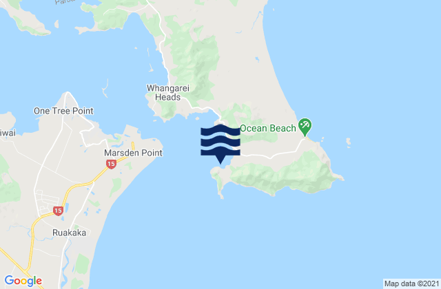 Mappa delle Getijden in Smugglers Bay, New Zealand