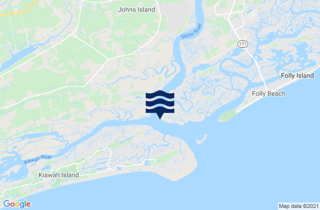 Mappa delle Getijden in Snake Island, United States