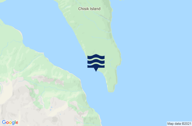 Mappa delle Getijden in Snug Harbor Cook Inlet, United States