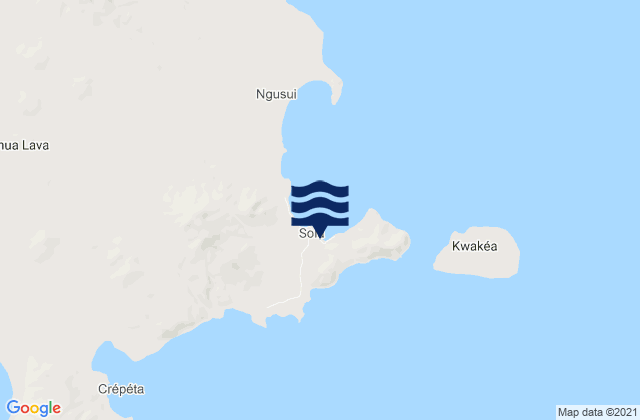 Mappa delle Getijden in Sola, Vanuatu