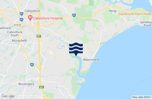 Mappa delle Getijden in Somerset, Australia