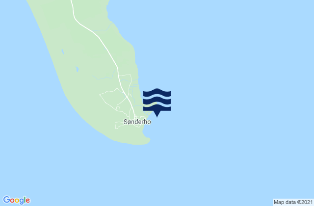 Mappa delle Getijden in Sonderho Fano Island, Denmark