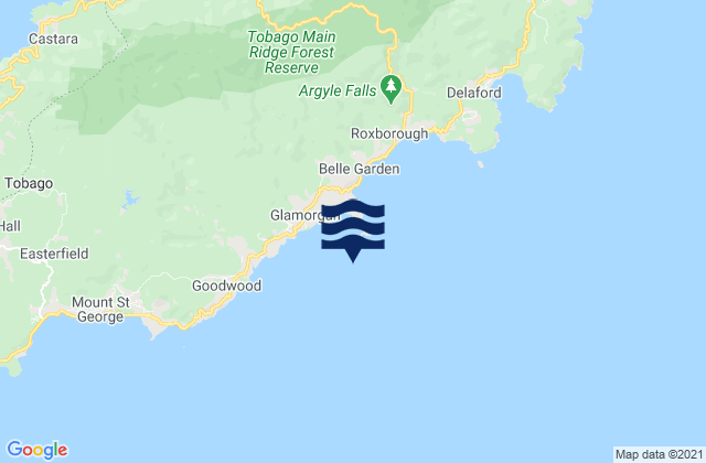 Mappa delle Getijden in South Coast, Trinidad and Tobago