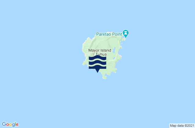 Mappa delle Getijden in South East Bay (Opo), New Zealand