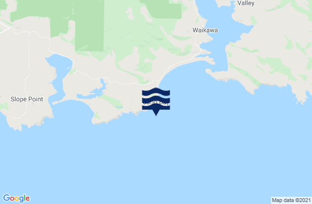 Mappa delle Getijden in South Head, New Zealand