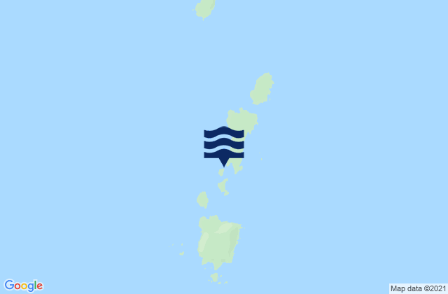 Mappa delle Getijden in Spanish Islands, United States