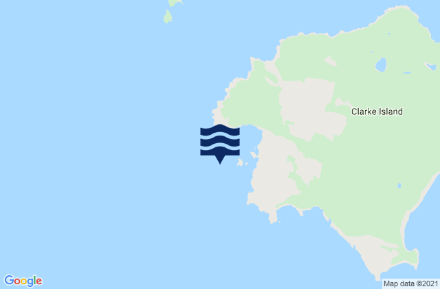 Mappa delle Getijden in Spike Island, Australia