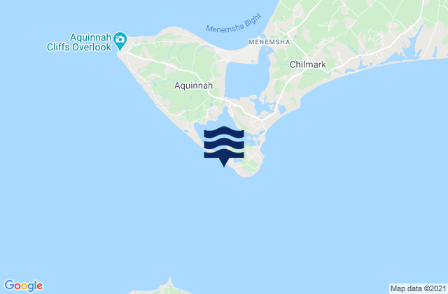 Mappa delle Getijden in Squibnocket Beach, United States