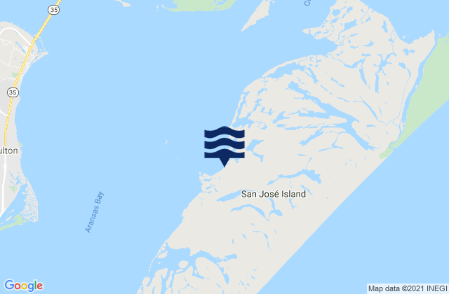 Mappa delle Getijden in St Joe s Island, United States