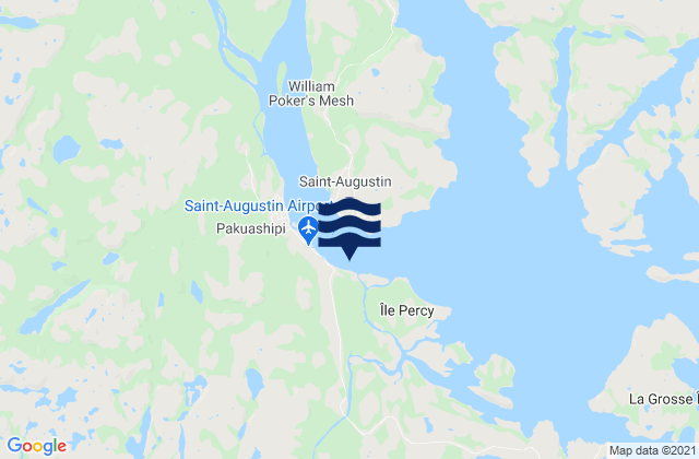 Mappa delle Getijden in St. Augustin, Canada