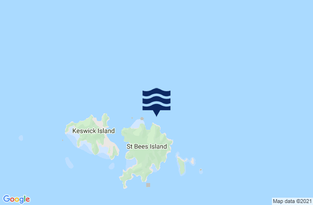 Mappa delle Getijden in St. Bees Island, Australia