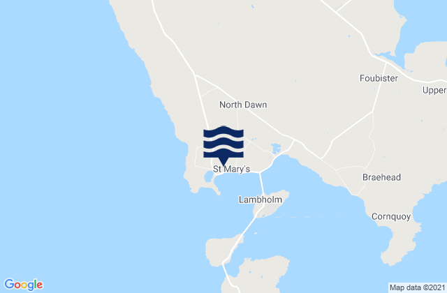 Mappa delle Getijden in St. Marys (Scapa Flow), United Kingdom