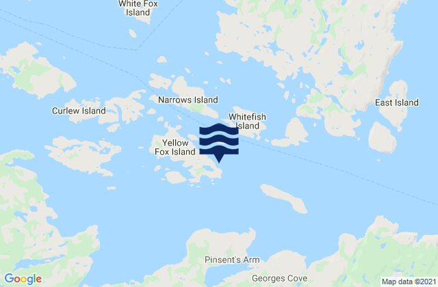 Mappa delle Getijden in St. Michaels Bay, Canada
