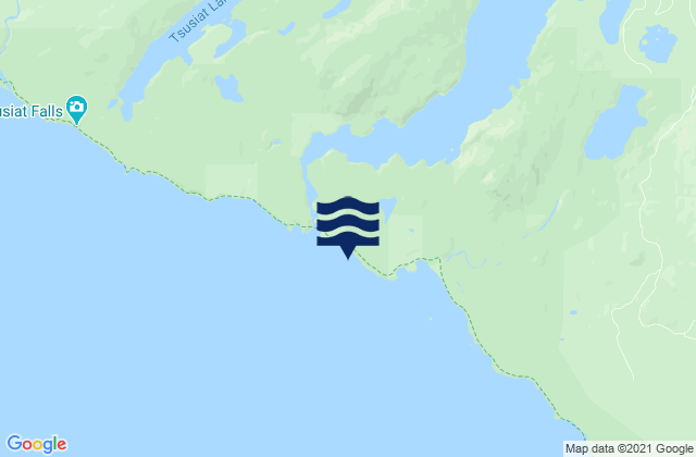 Mappa delle Getijden in Stanley Beach, Canada