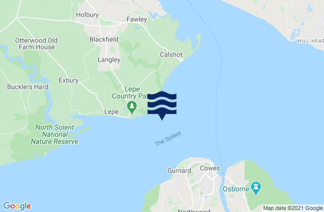 Mappa delle Getijden in Stansore Point, United Kingdom