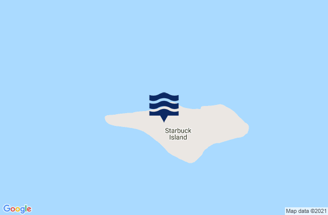 Mappa delle Getijden in Starbuck, Kiribati