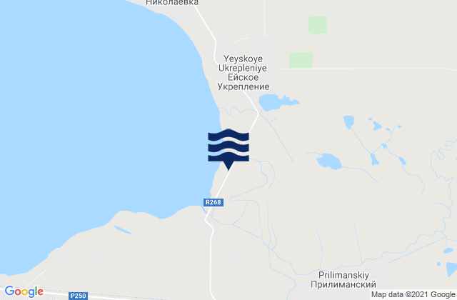 Mappa delle Getijden in Staroshcherbinovskaya, Russia