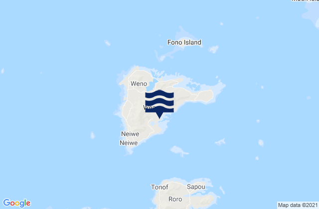 Mappa delle Getijden in State of Chuuk, Micronesia