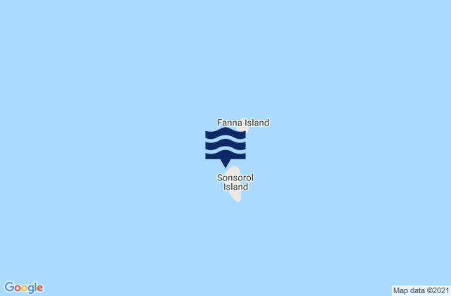 Mappa delle Getijden in State of Sonsorol, Palau