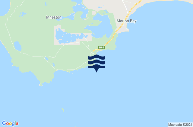 Mappa delle Getijden in Stenhouse Bay, Australia