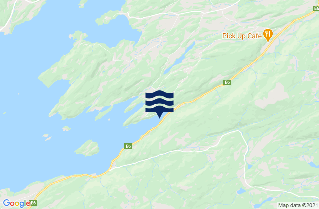 Mappa delle Getijden in Stjørdal, Norway