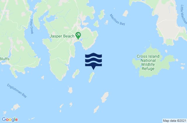 Mappa delle Getijden in Stone Island (Machias Bay), United States