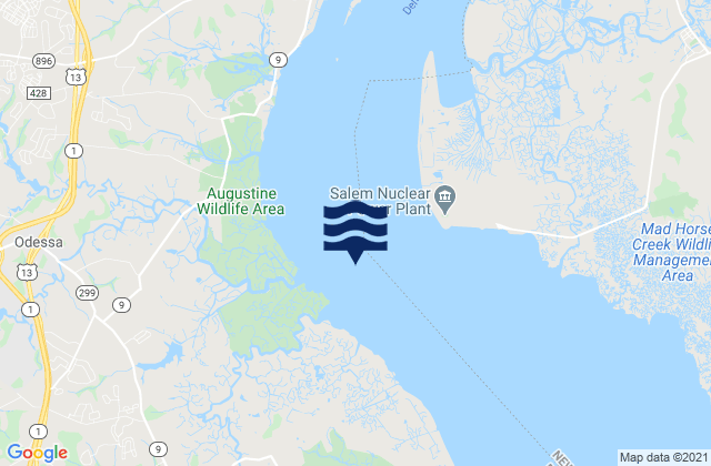 Mappa delle Getijden in Stony Point channel west of, United States