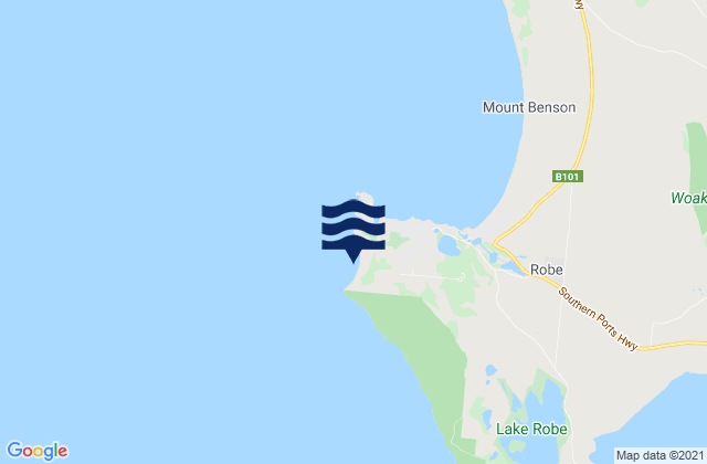 Mappa delle Getijden in Stony Rise, Australia