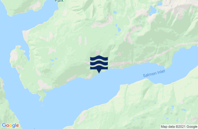 Mappa delle Getijden in Storm Bay, Canada