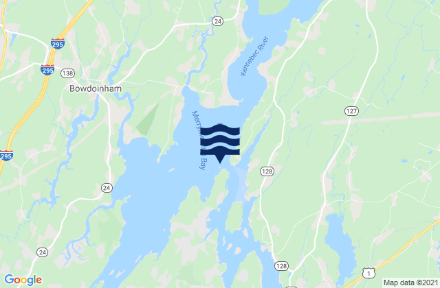 Mappa delle Getijden in Sturgeon Island (Merrymeeting Bay), United States