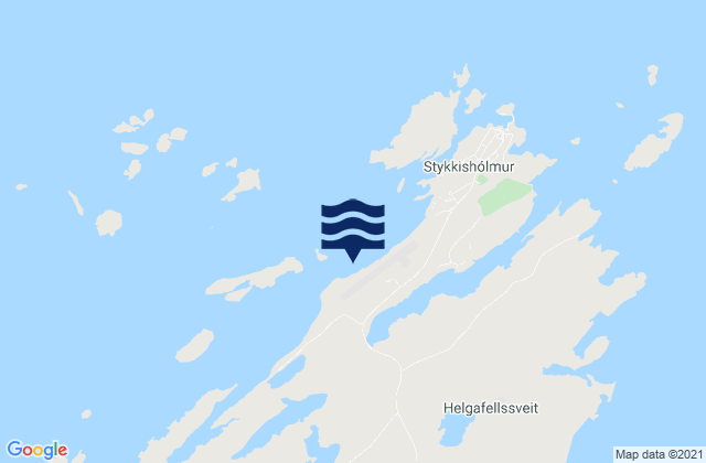 Mappa delle Getijden in Stykkishólmsbær, Iceland