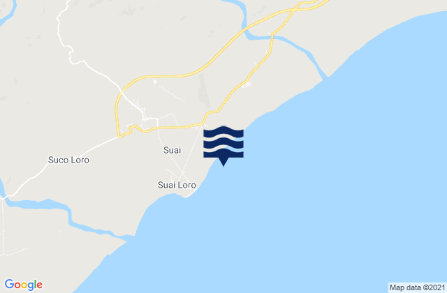 Mappa delle Getijden in Suai, Timor Leste