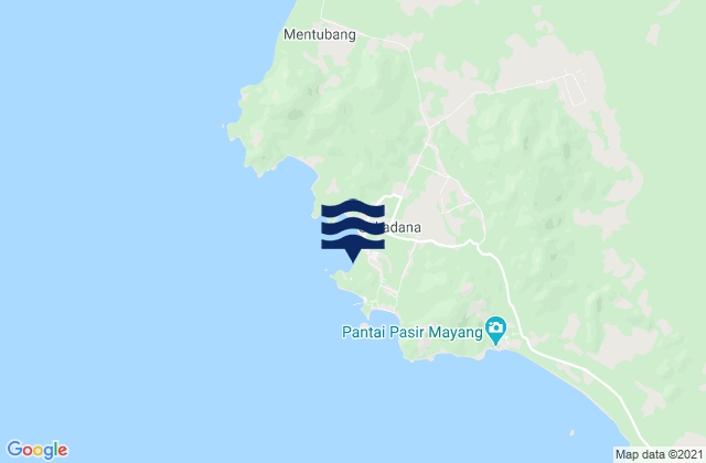 Mappa delle Getijden in Sukadana, Indonesia