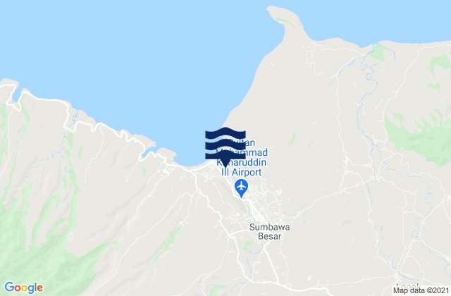 Mappa delle Getijden in Sumbawa Besar, Indonesia