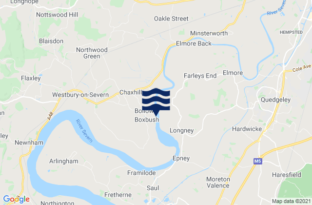 Mappa delle Getijden in Summerhill, United Kingdom