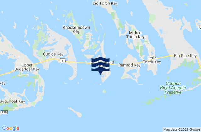 Mappa delle Getijden in Summerland Key (Southwest Side Kemp Channel), United States
