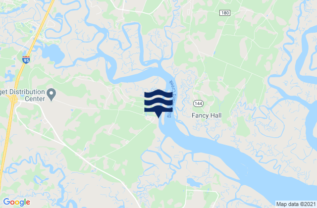 Mappa delle Getijden in Sunbury (Medway River), United States